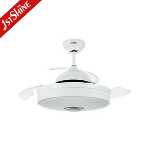 1stshine ceiling fan light 42 inch dc motor wifi control indoor white led ceiling fan with hidden blade