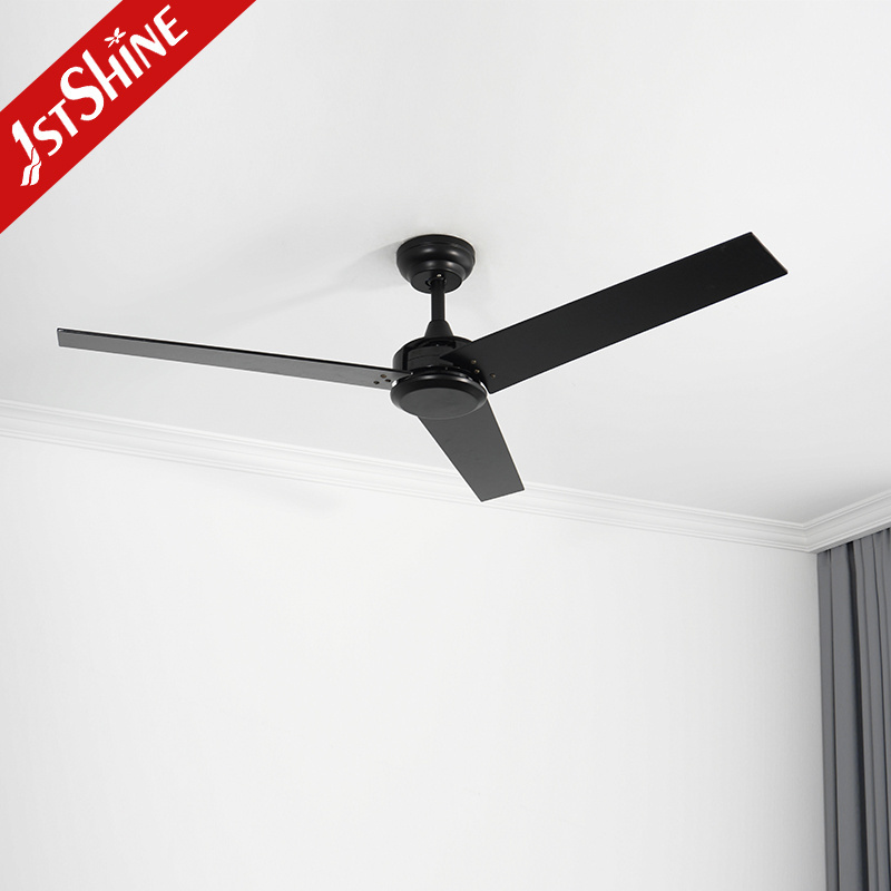 1stshine ceiling fan 52 inch modern MDF save space pull chain led ceiling fans with light