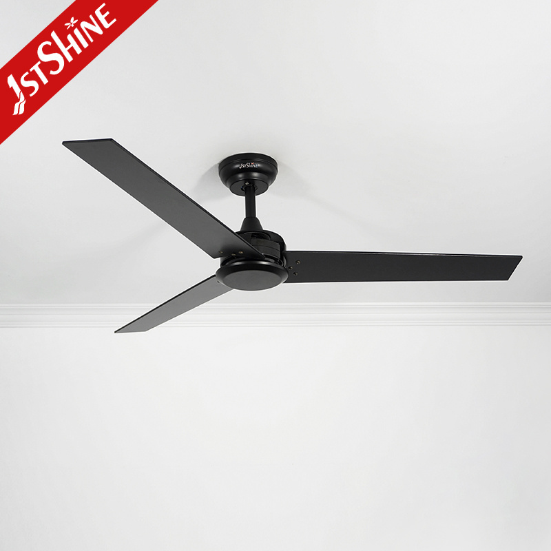 1stshine ceiling fan 52 inch modern MDF save space pull chain led ceiling fans with light