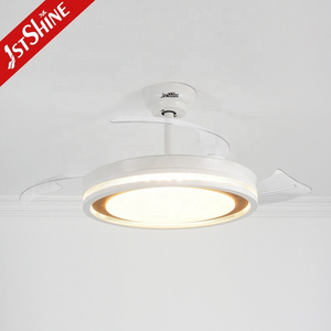 1stshine ceiling fan modern folding blade 5 speeds control dimmable led light fandelier ceiling fan with light