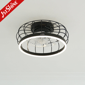 1stshine ceiling fan farmhouse cage flush mount iron fandelier ceiling fan with light