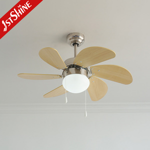 1stshine 30 42 inch traditional pull chain small ac motor 6 mdf blade lower noise kids ceiling fan with led light