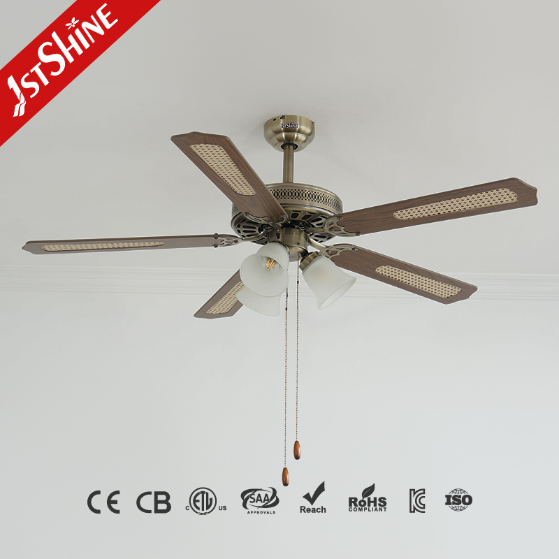 1stshine orient style hotel pull chain ac 3 speed mdf blade 52 inch ceiling fan with pendant light