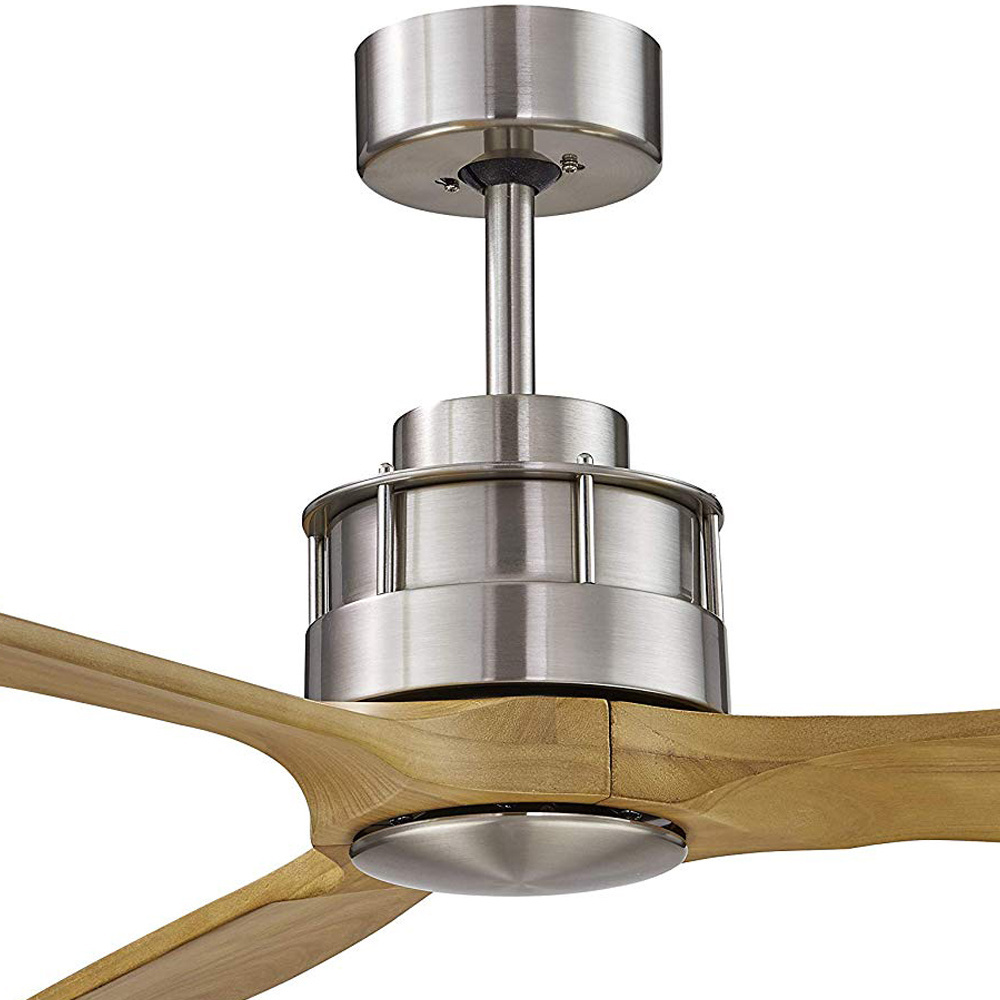 1stshine ceiling fan brushed nickel energy saving decorative wood blades  ceiling fan without light