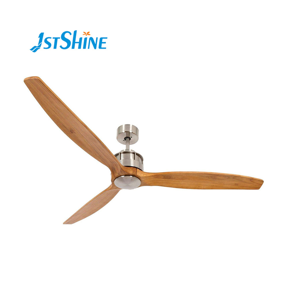 1stshine ceiling fan brushed nickel energy saving decorative wood blades  ceiling fan without light