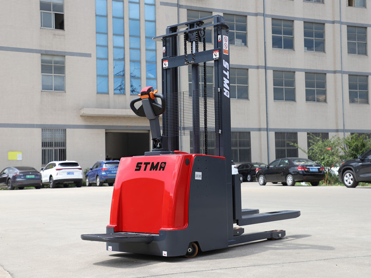 STMA hot sale 1.5 ton electric pallet stacker with 3.5m 4m 4.5m lifting height