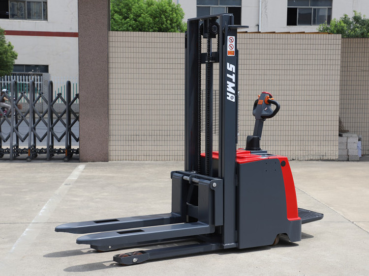 STMA hot sale 1.5 ton electric pallet stacker with 3.5m 4m 4.5m lifting height