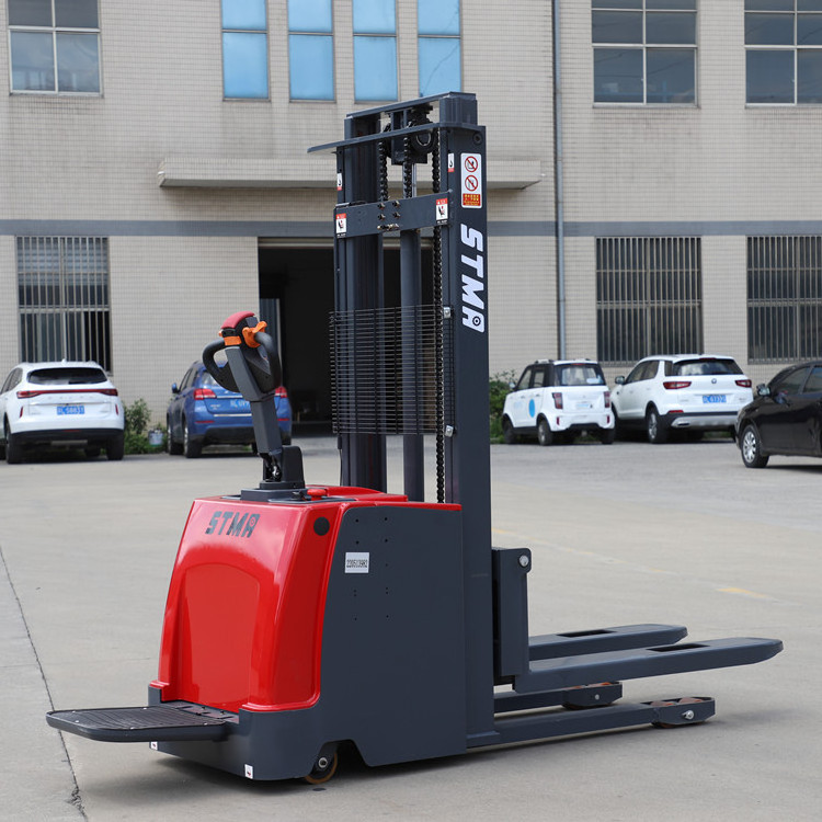 STMA hot sale 1.5 ton electric pallet stacker with 3.5m 4m 4.5m lifting height