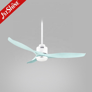 1stshine LED ceiling fan new products farmhouse decorative air conditioner 3 color led lighting ceiling fan