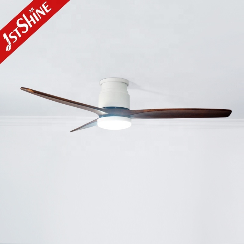 1stshine led ceiling fan flush mounted dc motor space saving smart ceiling fan with led light