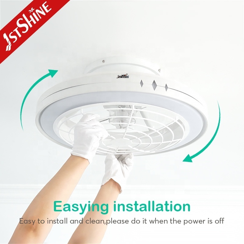 1stshine led ceiling fan silent high speed 20 inches smart control decorative led ceiling fan light