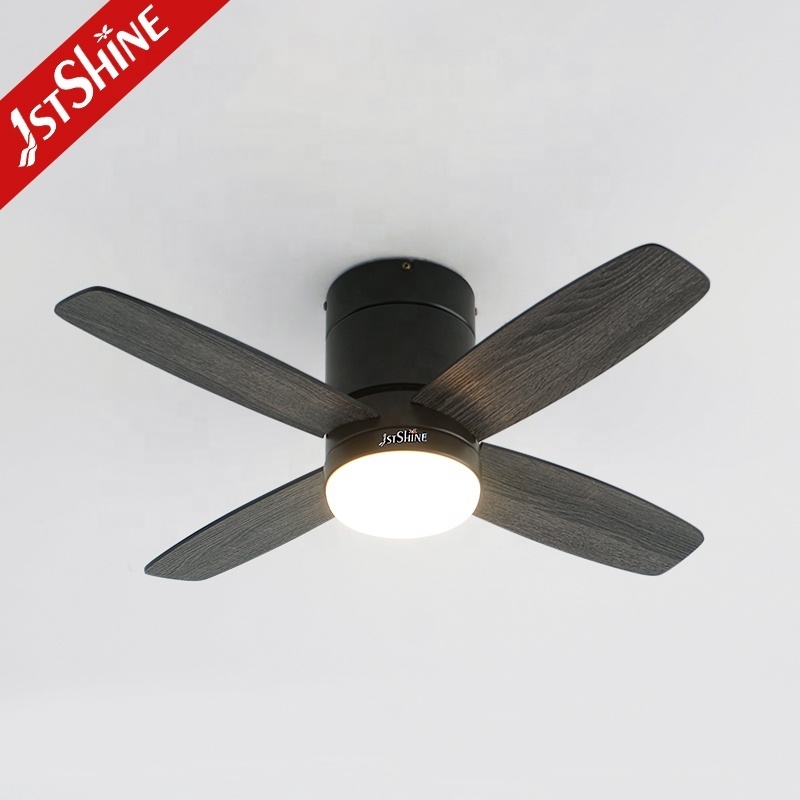 1stshine led ceiling fan small flush mounted 36 inches reversible MDF blades ceiling fan with light