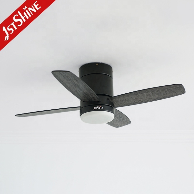 1stshine led ceiling fan small flush mounted 36 inches reversible MDF blades ceiling fan with light