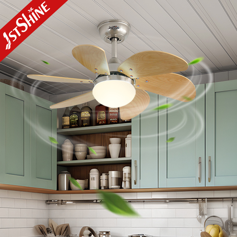 1stshine ceiling fan light 6 MDF blades small 30 inches ceiling fan with light and remote