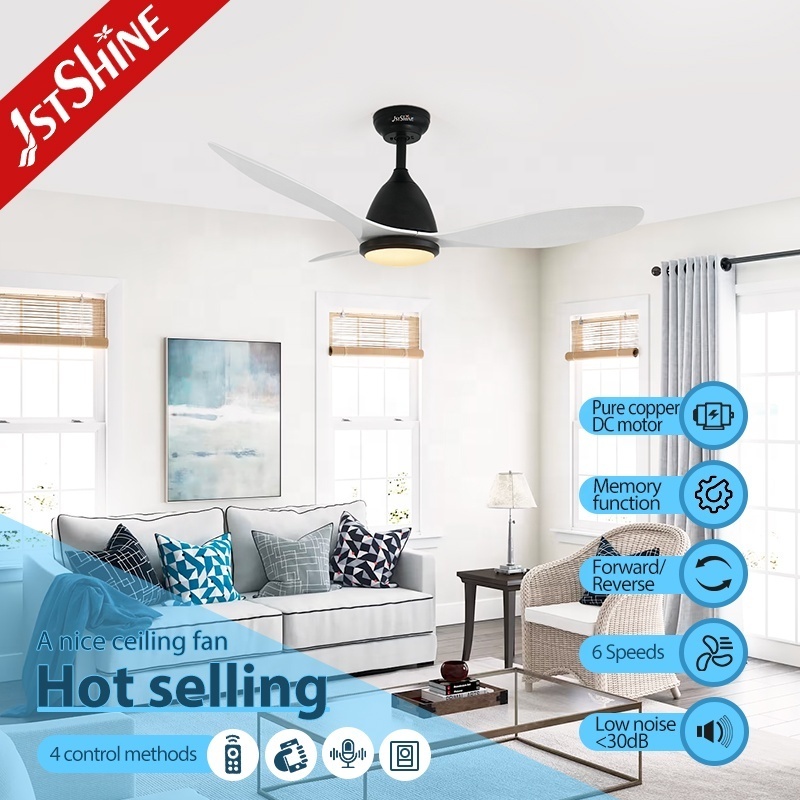 1stshine ceiling fan efficient DC motor OEM color plastic ceiling fan with remote control