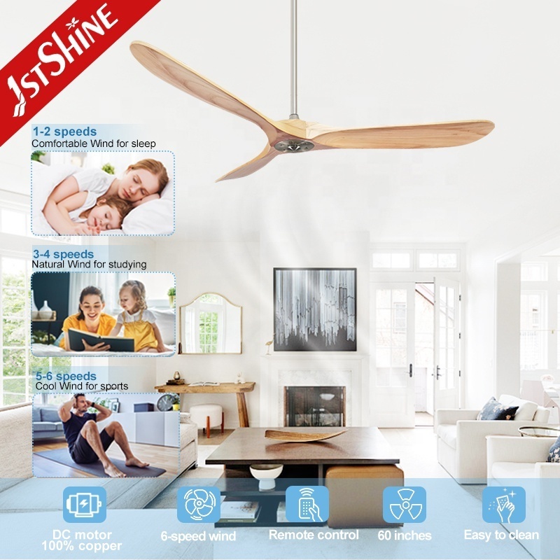 1stshine ceiling fan orient ODM 60 inches modern design remote control natural wind ceiling fan