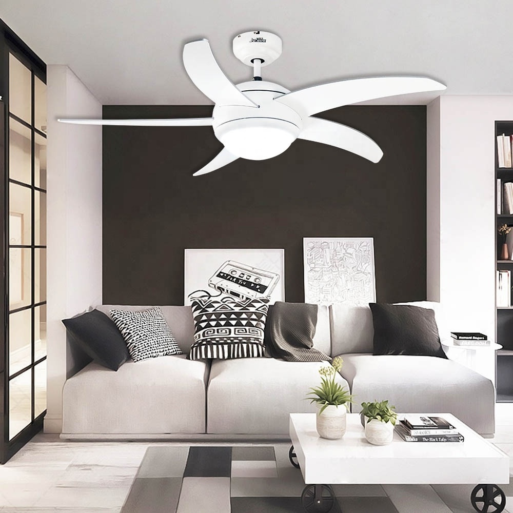 1stshine ceiling fan antique style white 44 inch low ceiling fan with LED lights