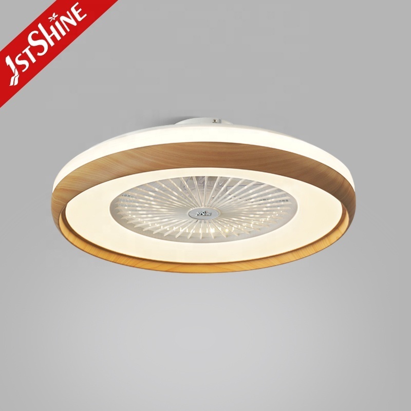 1stshine LED ceiling fan light dinning room 360 degree wind delfector ceiling mounted box fan with light