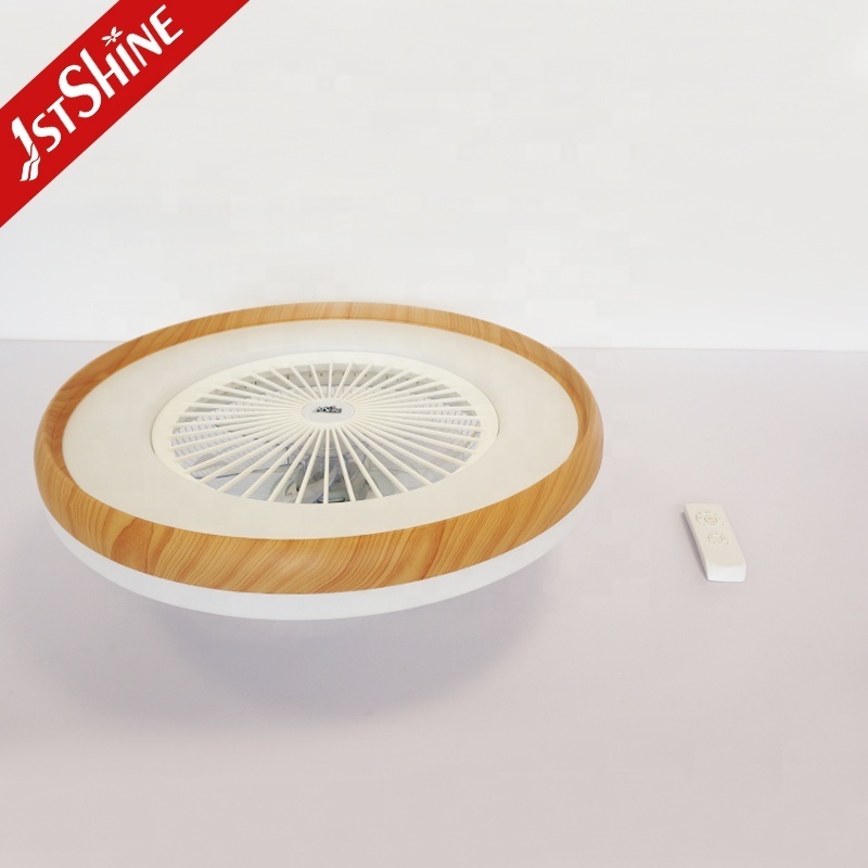 1stshine LED ceiling fan light dinning room 360 degree wind delfector ceiling mounted box fan with light