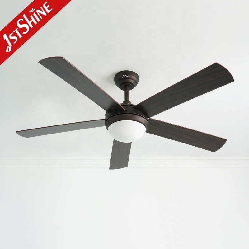 1stshine LED ceiling fan adjustable speed AC motor ceiling fan with light and remote control