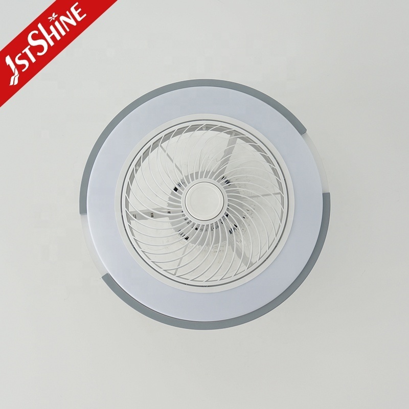 1stshine LED ceiling fan children room small 20 inches DC reversible motor ceiling fan light