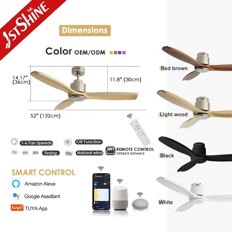 1stshine ceiling fan contemporary low profile efficient energy saving ceiling fan without light