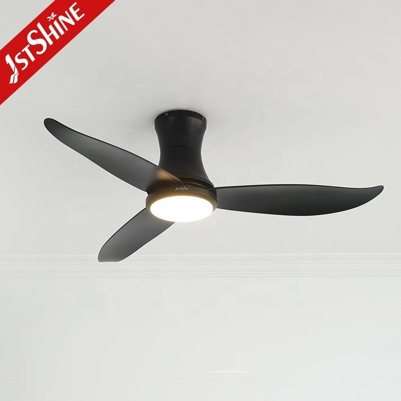 1stshine LED ceiling fan smart home 42 inches flush mount 6 speed DC ceiling fan light