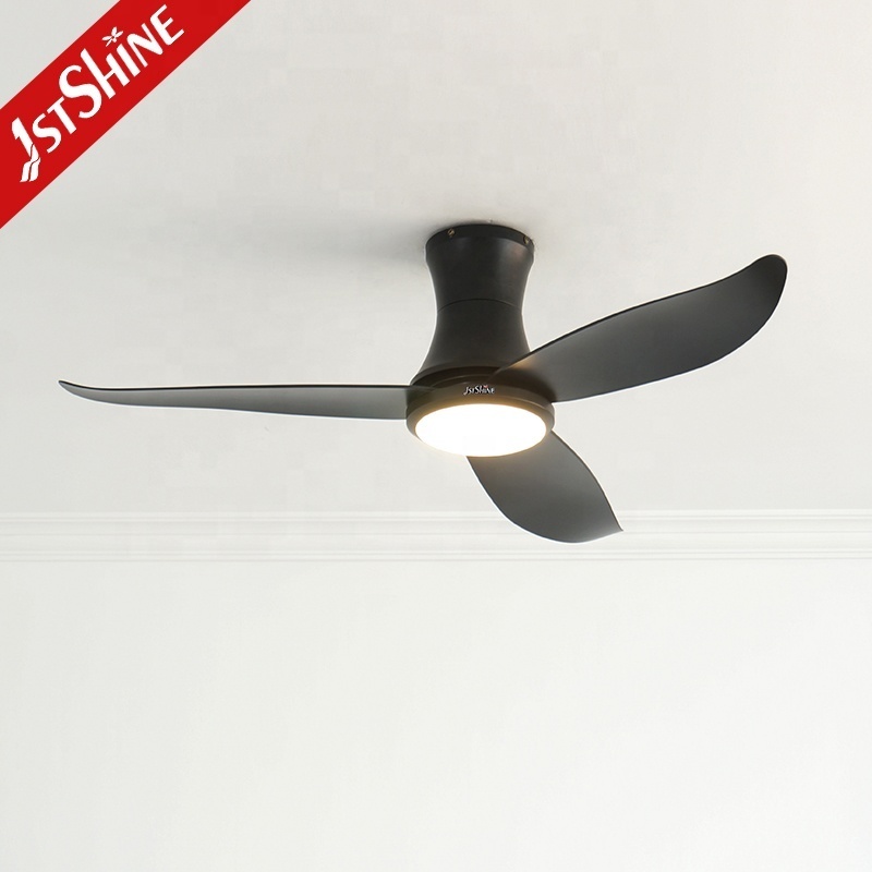 1stshine LED ceiling fan smart home 42 inches flush mount 6 speed DC ceiling fan light