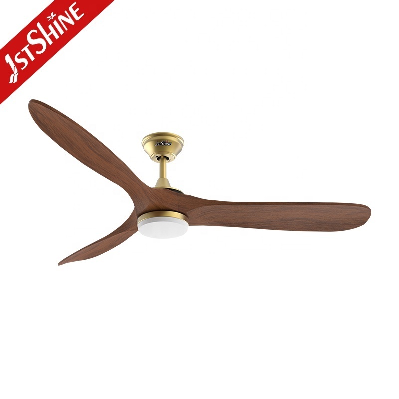 1stshine LED ceiling fan smart remote 3 wood blades energy efficient ceiling fan with dimmable light