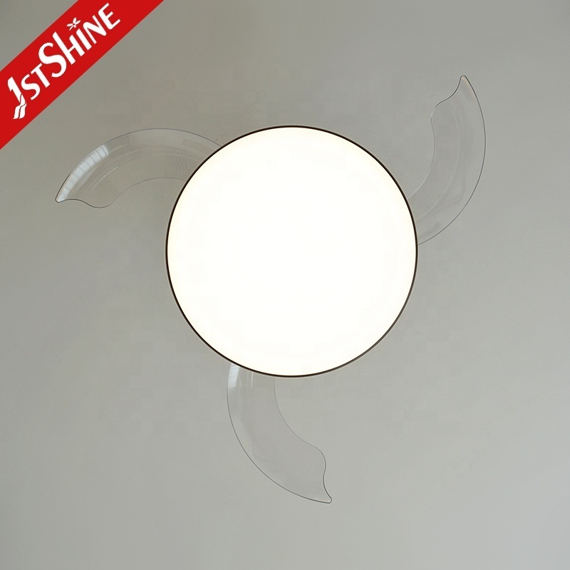 1stshine LED ceiling fan efficient hidden blades ceiling fans with led lights remote control