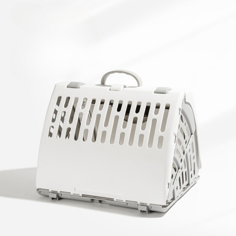 1Tail Foldable Travel Cat Carrier Front Door Plastic Collapsible Carrier Collection Space Saving Easy Installation