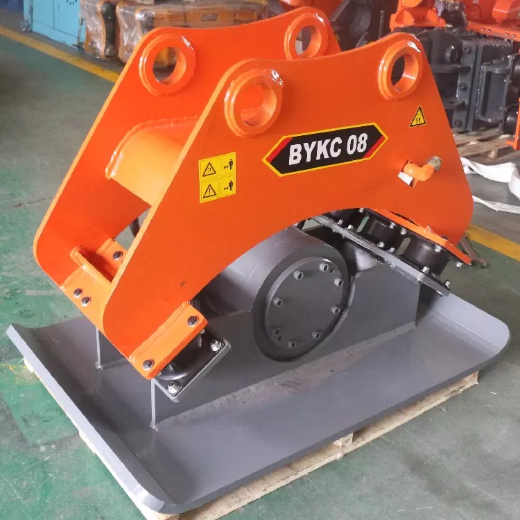 Factory Wholesale Excavator Attachment Flat Plate Hydraulic Vibratory Rammer Earth Compactor