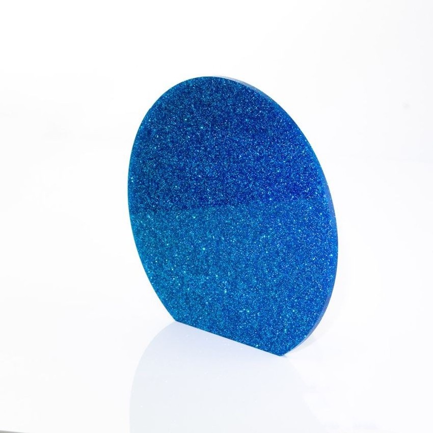 Glitter Acrylic Disc - for Jewelry 1/8 inch (3mm) Thick Circle Craft Plastic- Round Shape