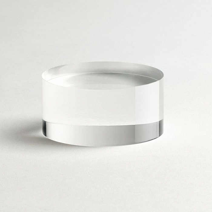 Transparent Round Acrylic Block Solid Cylindrical Block