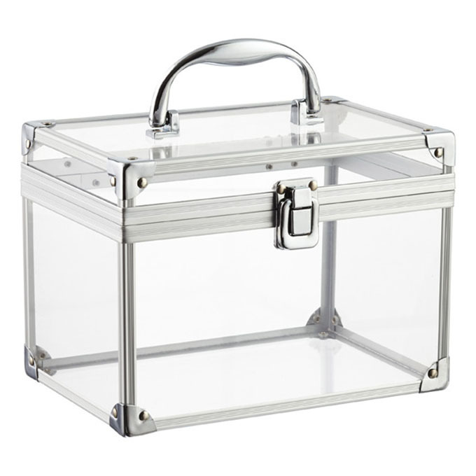 Clear Acrylic Trunk Clear Lucite Storage Trunk Functional Metal Hardware Brass Lock