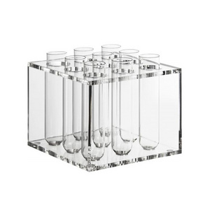 Clear Acrylic Test Tube Shot Rack Lab Shooter Tubes Stand Holder for 10ml Tubes