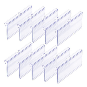 Promotion PVC Wire Shelf Talkers Supermarket Shelving Edge Cooler Date Strip Hook Label Price Tag Holder