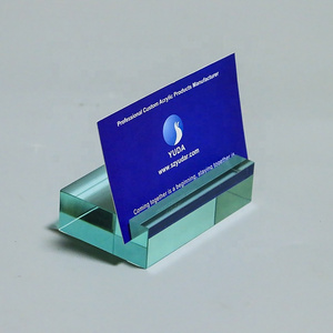 Slotted sign block3" W x 1.5" D x .5" H Acrylic Jewelry Card Stand Perspex Place Card Holder Lucite Table Numbers Display Stands