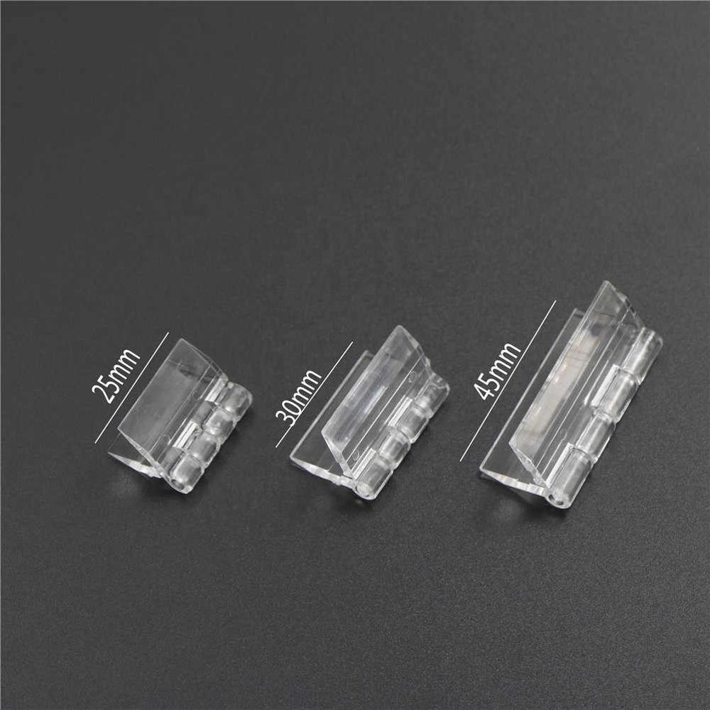 Glue Bonding Installation micro continuous piano hinge 33 x 30mm Clear Acrylic Adhesive Hinge