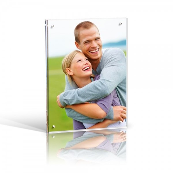 Plexiglass Magnetic Picture  Frame  5x7 8x10 inches Acrylic Clear Photo Frame