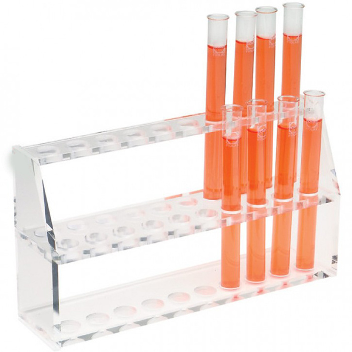 Clear Acrylic Test Tube Shot Rack Lab Shooter Tubes Stand Holder for 10ml Tubes