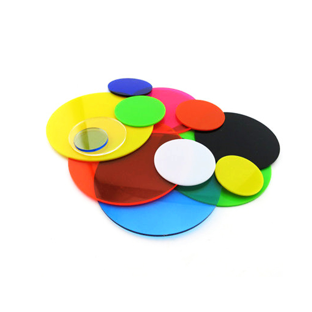 15cm 25cm 30cm Round Acrylic Disc 3mm Multicolored Plastic Panel White Yellow Red Clear Acrylic Sheet