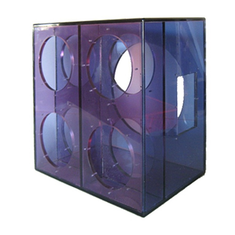 Round Driver Sealed Woofer Plexiglass Enclosure Translucent Acrylic Cabinet For Speaker Plexiglass Subwoofer Box