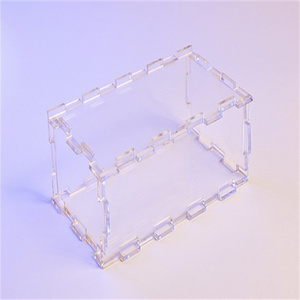 Plexiglass with Box with Finger Joints Transparent Perspex Project enclosures Laser Cut Acrylic Comb-Jointed Box