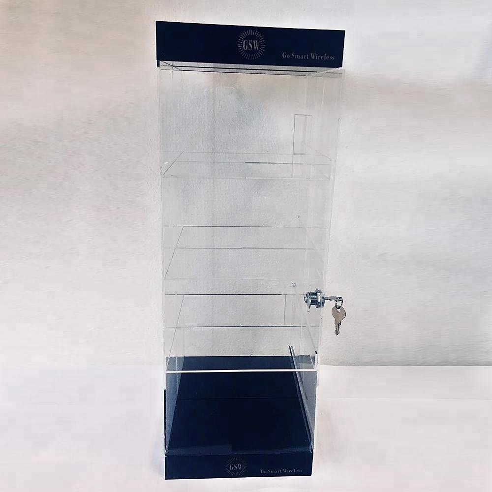 Acrylic Counter TOP Display cabinet 8 x 10 x 23