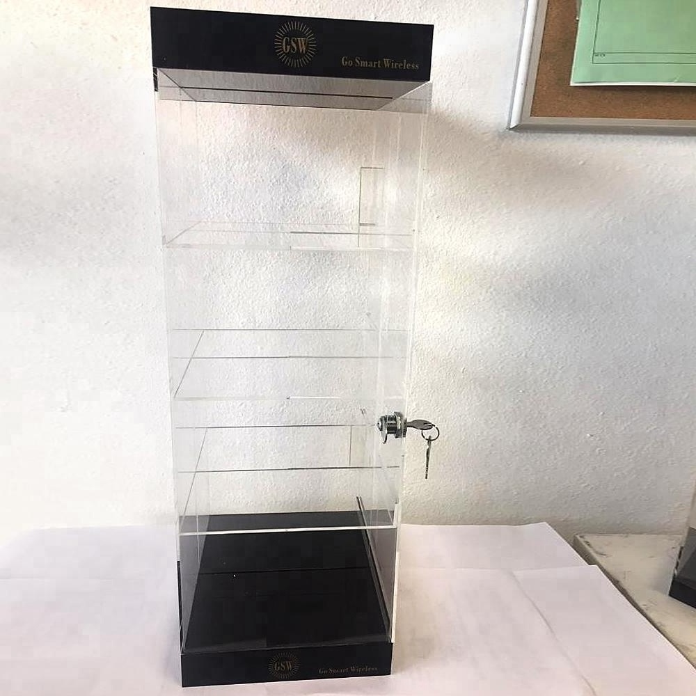 Acrylic Counter TOP Display cabinet 8 x 10 x 23