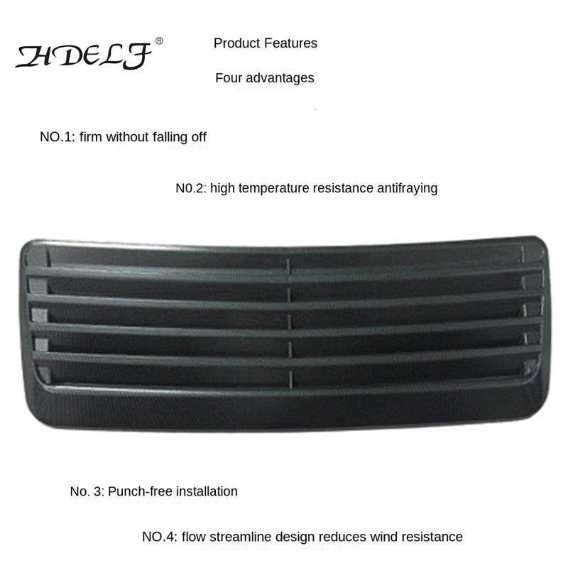 Universal Car Decorative Air Flow Intake Scoop  Bonnet Vent Cover Hood Car modified carbon air outlet sticker