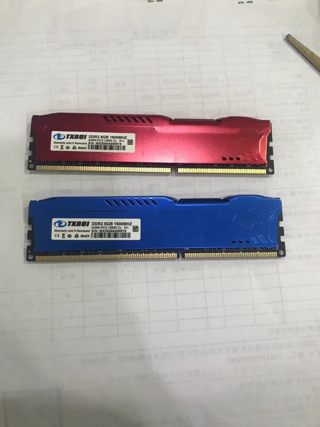 Heatsink memory ddr3 8gb 1600mhz/1333MHZ RAM OEM brand available for desktop