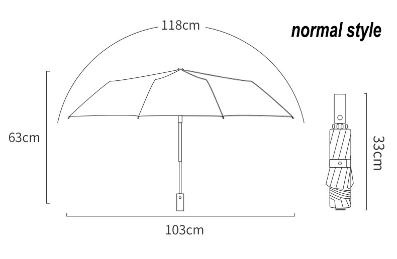 Hot Selling Custom Logo UV Protection Pongee Material LED Umbrella with LED Flashlight