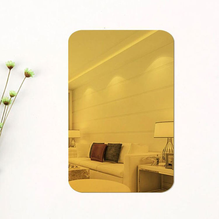 Fast Delivery Bright Rectangle Shapes Wall Decorative 3D Acrylic Mirror Sticker With Self Adhesive